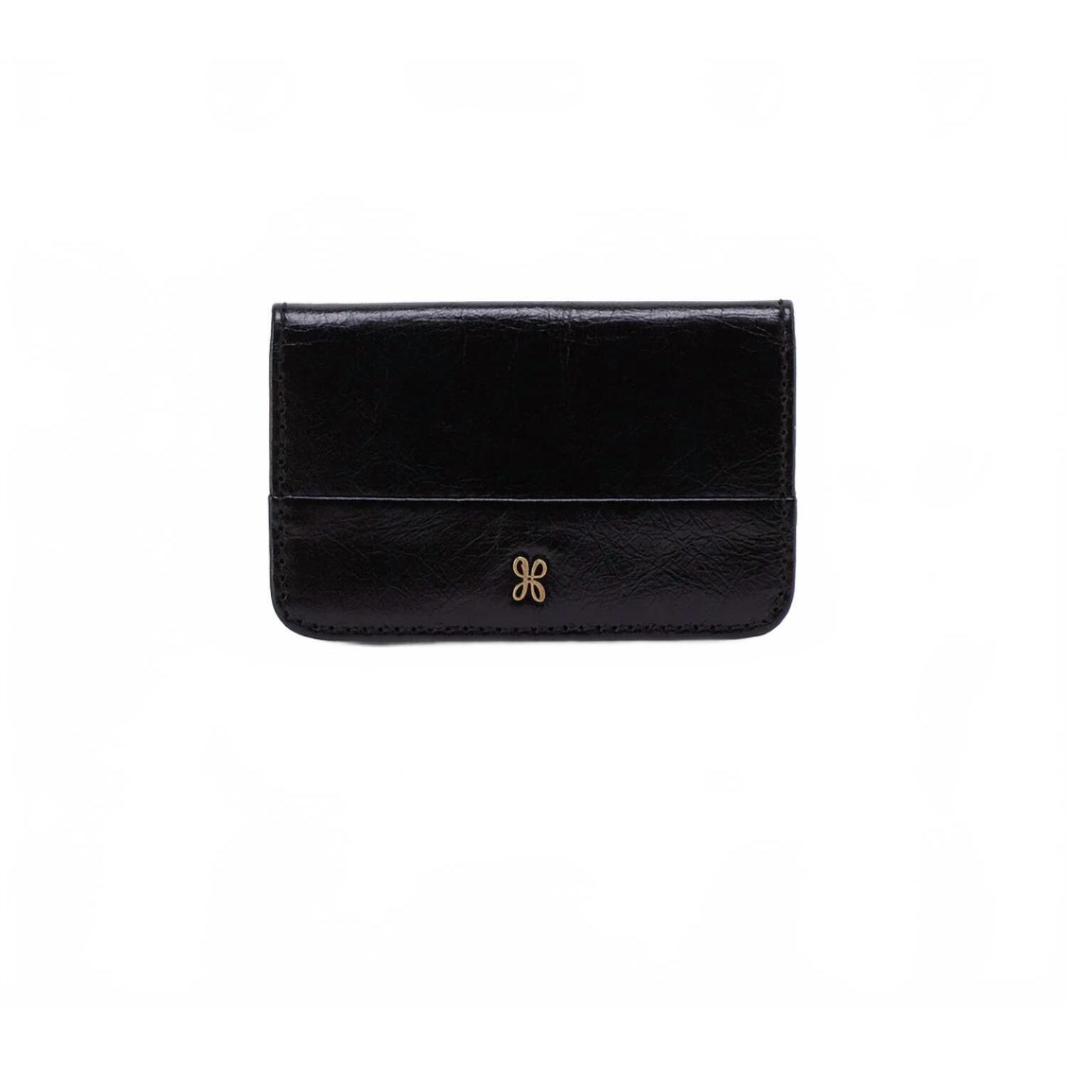 New Hobo Women's Jill Mini Card Case In Black